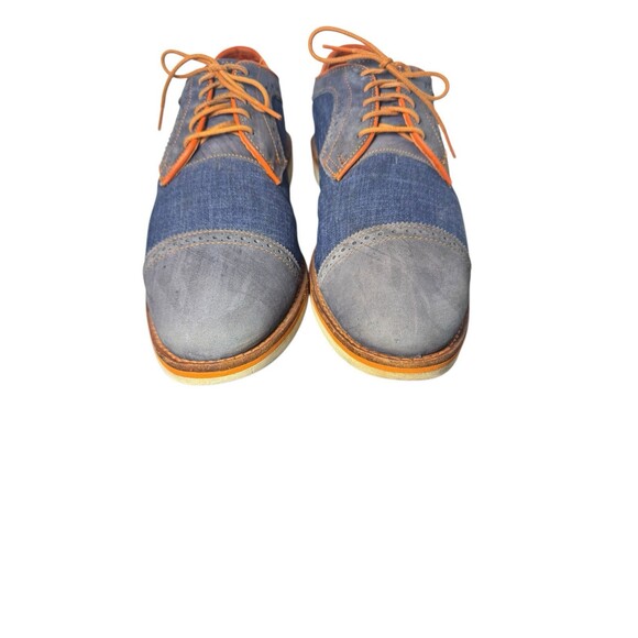 Allen Edmonds Baton Rouge Blue And Denim Cap Toe Dress Shoes 3711 US 12 B main image 8